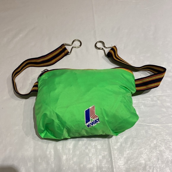 Vintage K-Way Zippered Packable Jacket Small - Picture 10 of 11